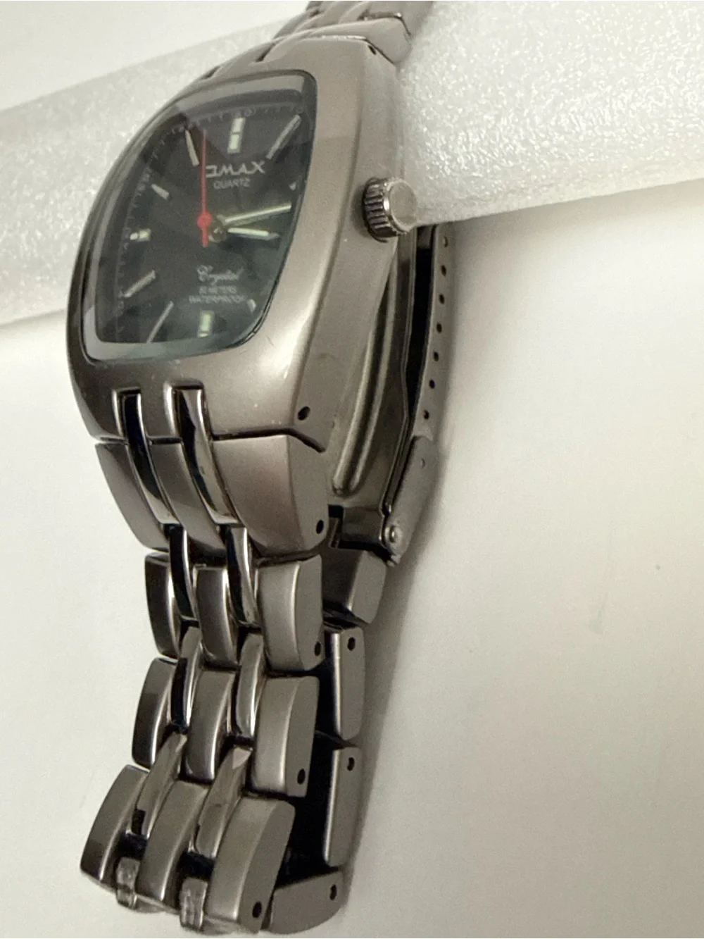 OMAX DBA061 Vintage Gunmetal Cushion Watch